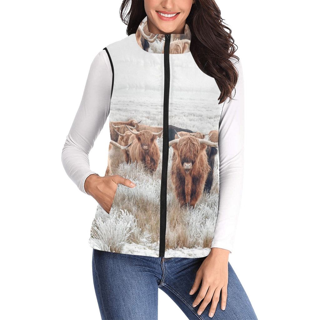 Baha Ranch Highland Herd Women's Puffy Vest by Baha Ranch Western Wear - product image 2