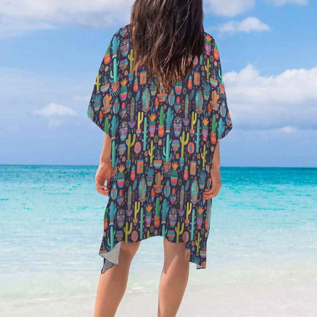 Baha Ranch Crazy Cactus Lady Duster Kimono Coverup by Baha Ranch Western Wear