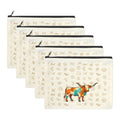 Baha Ranch Brand Longhorn Pack of 5 bags Cosmetic Bag Made in America by Baha Ranch Western Wear - product image 2