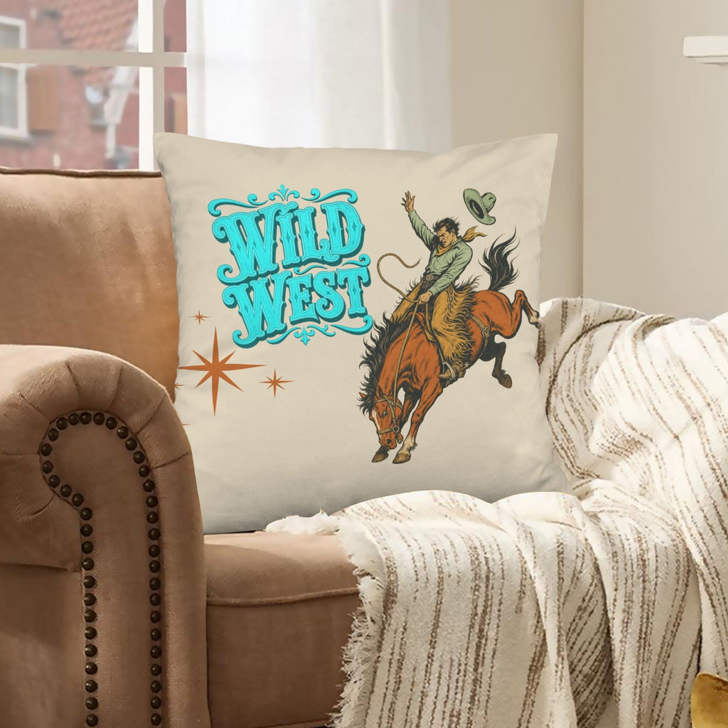 The Last Roundup Wild West Throw Pillow Cover Made in America by Baha Ranch Western Wear - product image 6