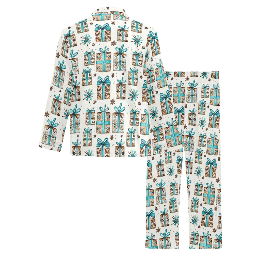 Baha Ranch Turquoise Christmas Presents Men's Western Pajamas by Baha Ranch Western Wear - product image 5