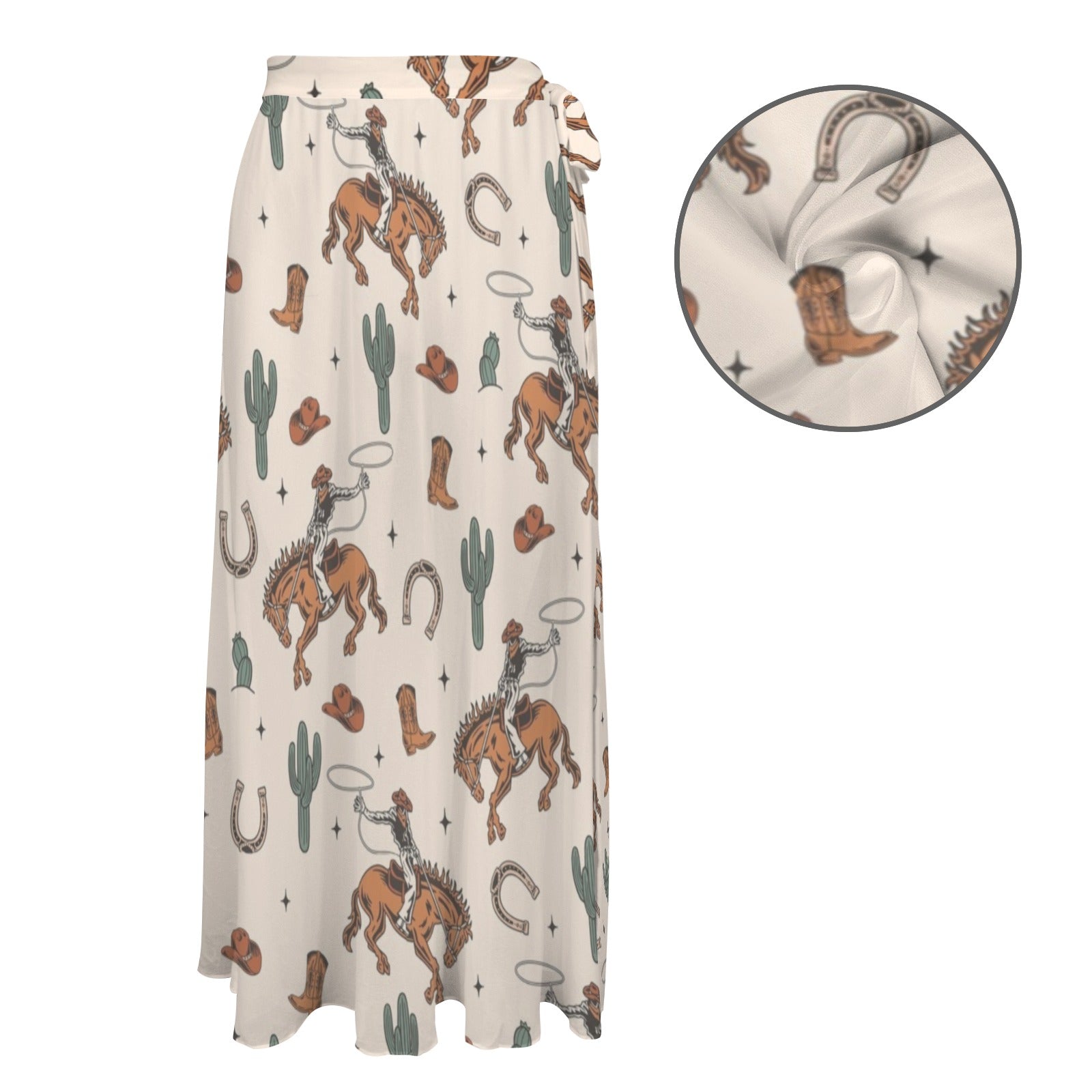 Baha Ranch Rodeo Cowboy Beach Coverup Skirt by Baha Ranch Western Wear - product image 6