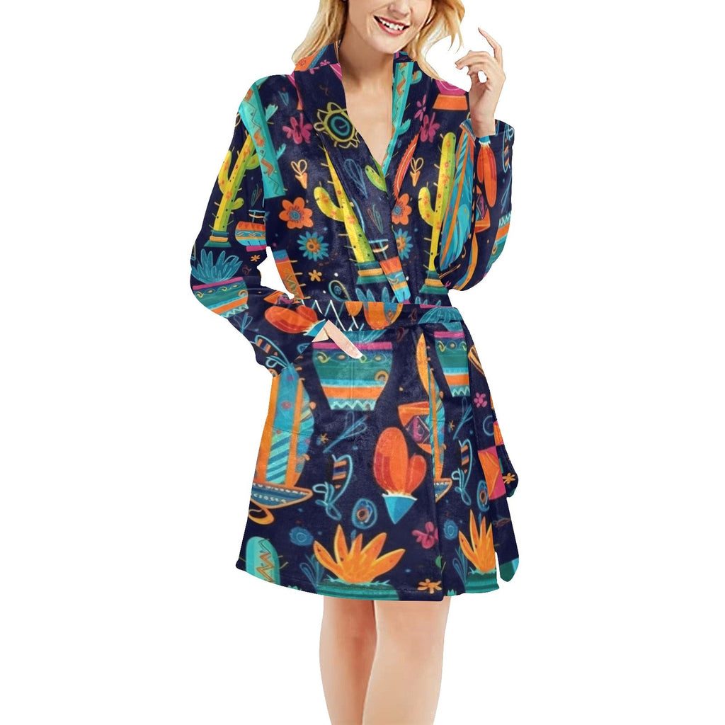 Baha Ranch Crazy Cactus Lady Western Bath Robe by Baha Ranch Western Wear - product image 4