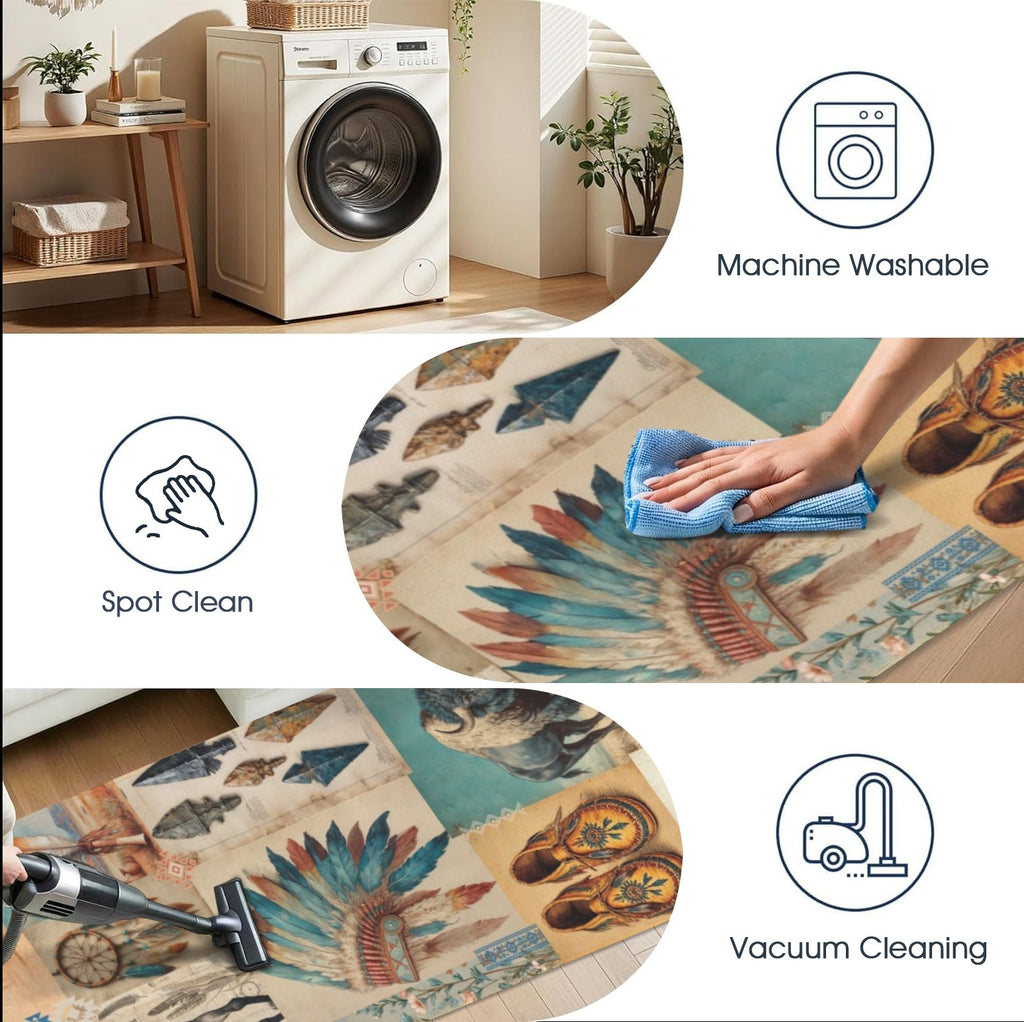 Baha Ranch Bohemian Southwest Floor Rug Runner Indoor 60" x 22" Made in America by Baha Ranch Western Wear - product image 4