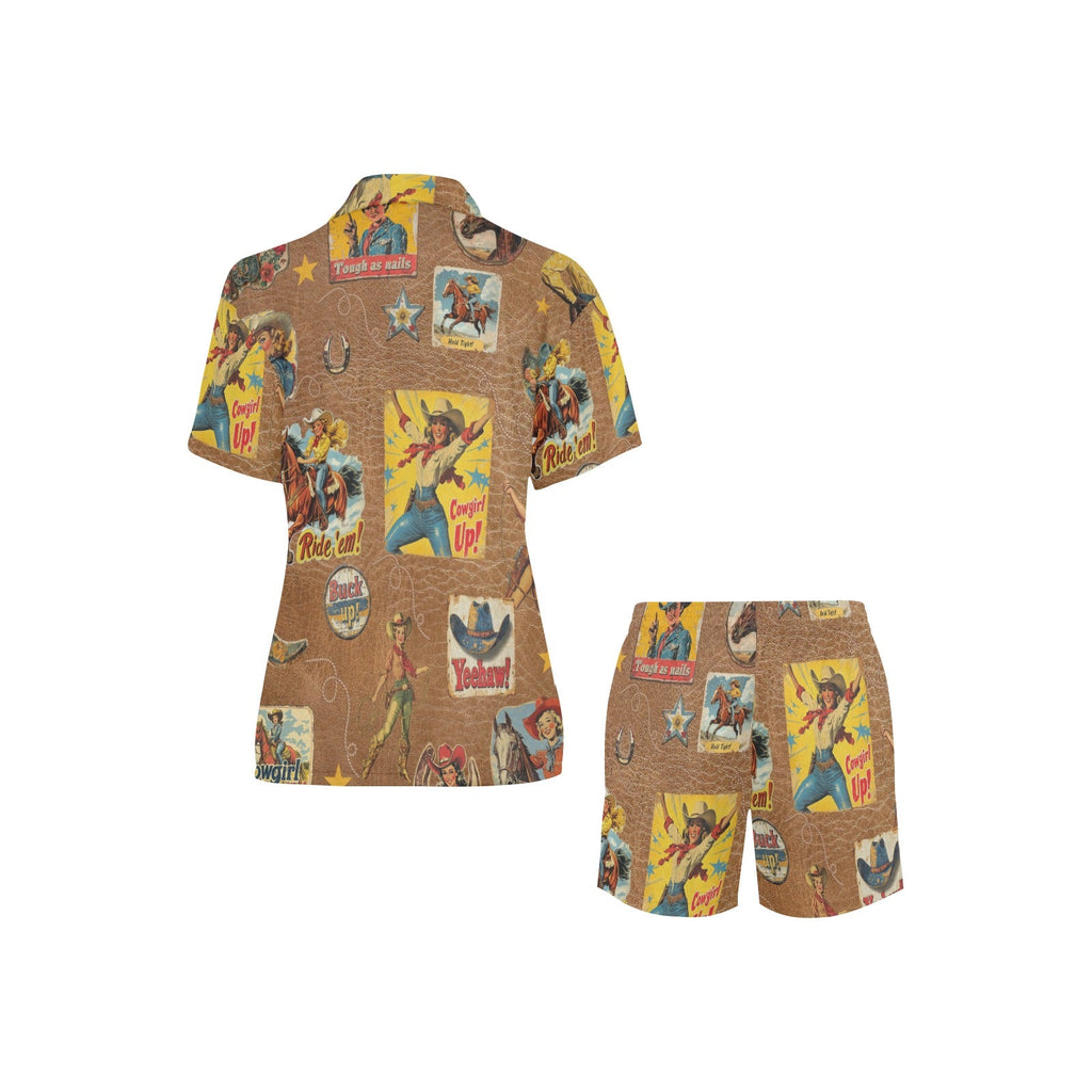 Baha Ranch Vintage Cowgirl Collage Pajama Set by Baha Ranch Western Wear - product image 4