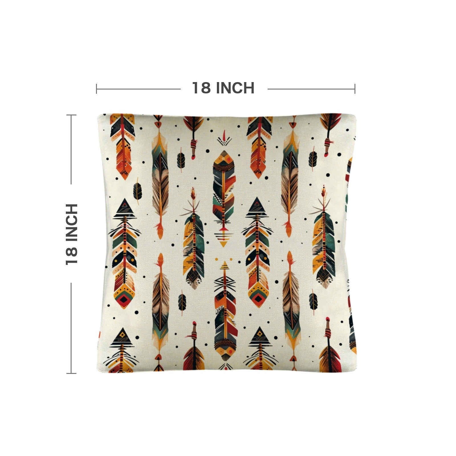 Baha Ranch Aztec Feathers Pillow Case Made in America by Baha Ranch Western Wear - product image 3