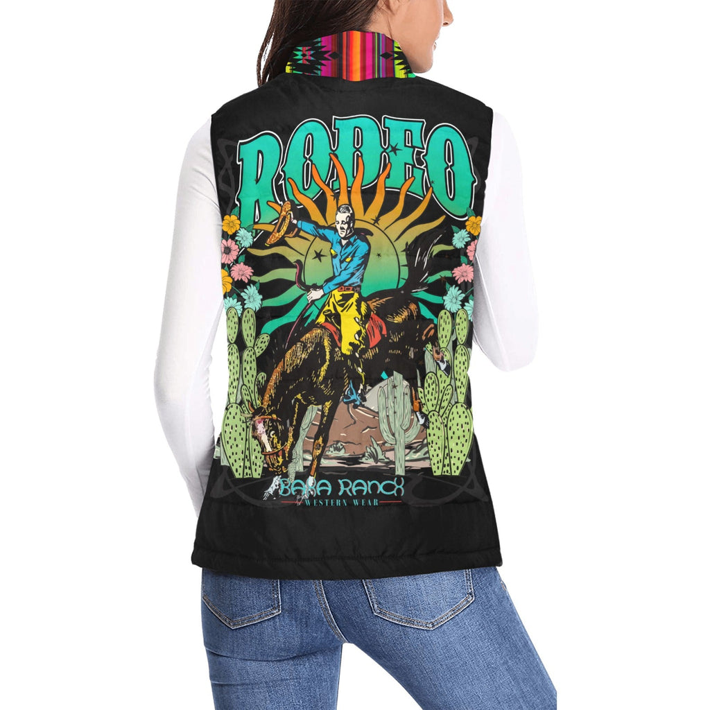Baha Ranch Aztec Vintage Rodeo Women's Puffy Vest by Baha Ranch Western Wear - product image 3