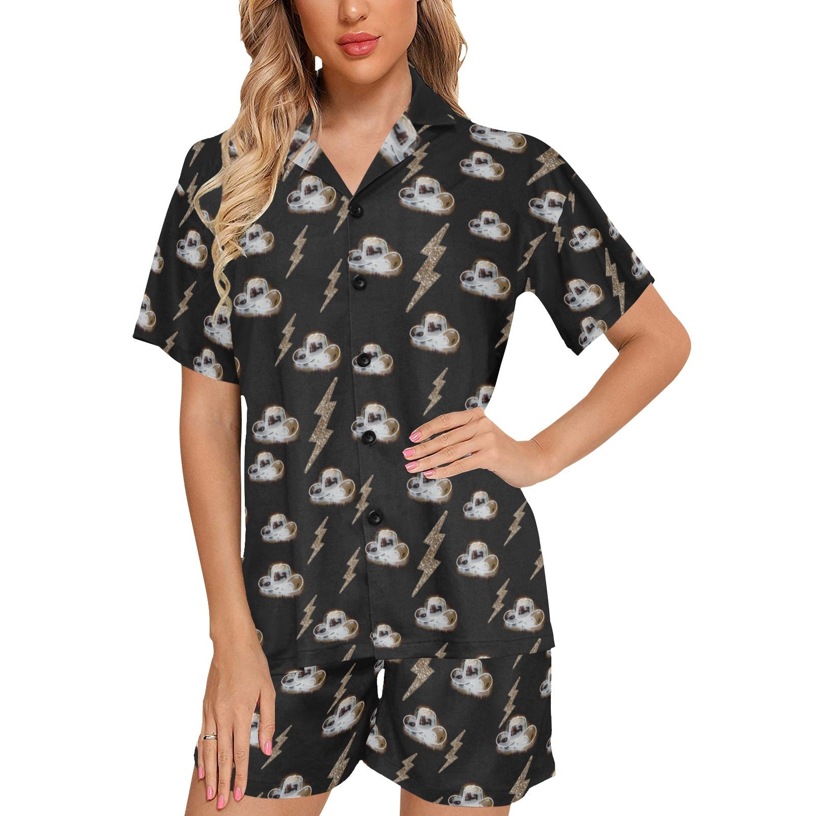 Baha Ranch Lightning Cowgirl Women's Western Pajama Set by Baha Ranch Western Wear