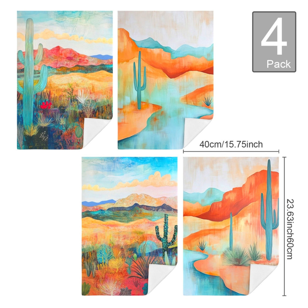 Baha Ranch Desert Dreaming Set of 4 Kitchen Dish Towels Made in America by Baha Ranch Western Wear - product image 2