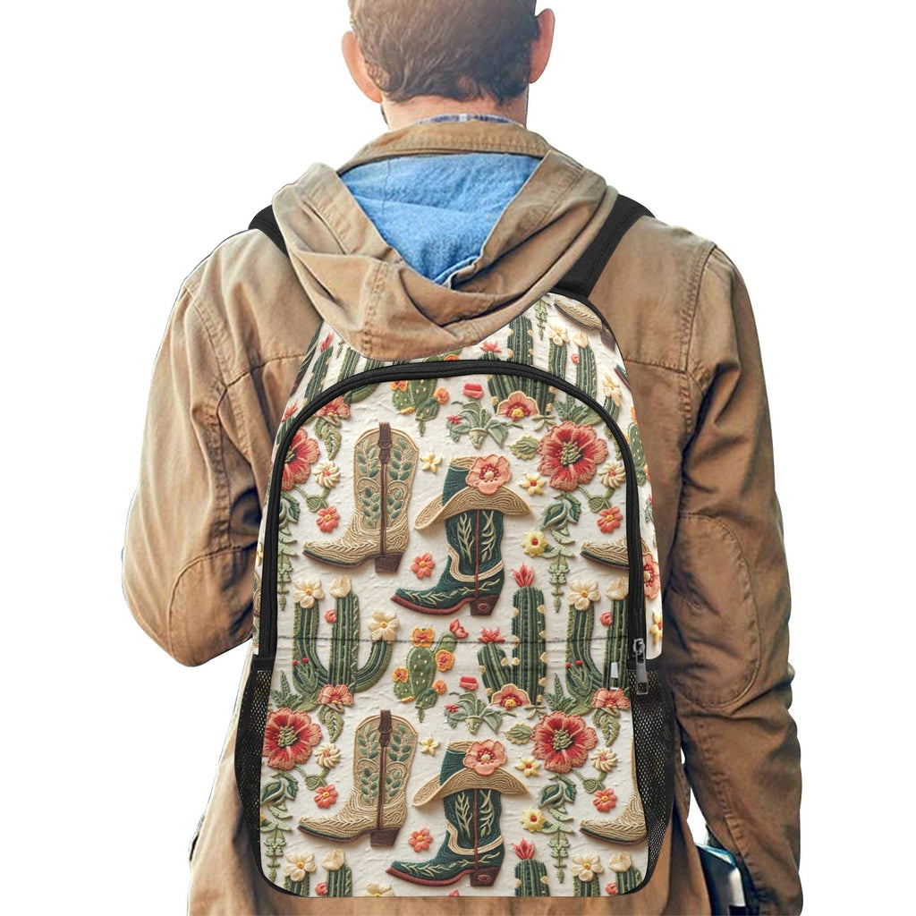 Baha Ranch Floral Boots Cactus Backpack by Baha Ranch Western Wear