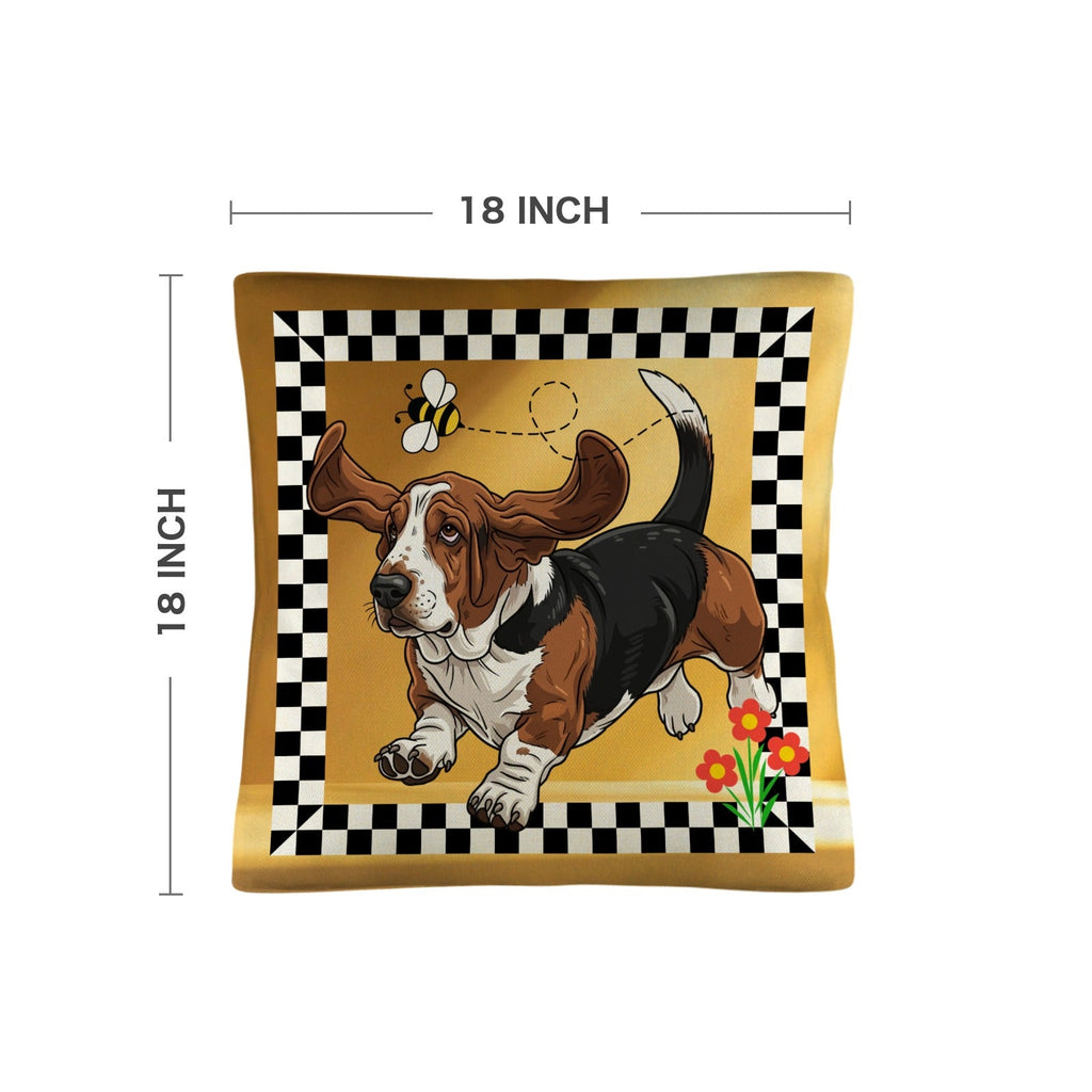 Baha Ranch Basset Hound Throw Pillow Case Made in America by Baha Ranch Western Wear - product image 3
