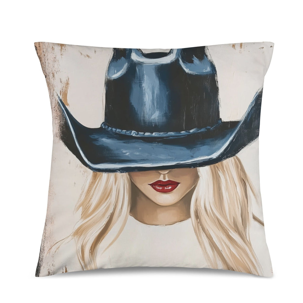 Baha Ranch Cowgirl Blonde Velvety Soft Throw Pillow Case Made in America by Baha Ranch Western Wear - product image 4