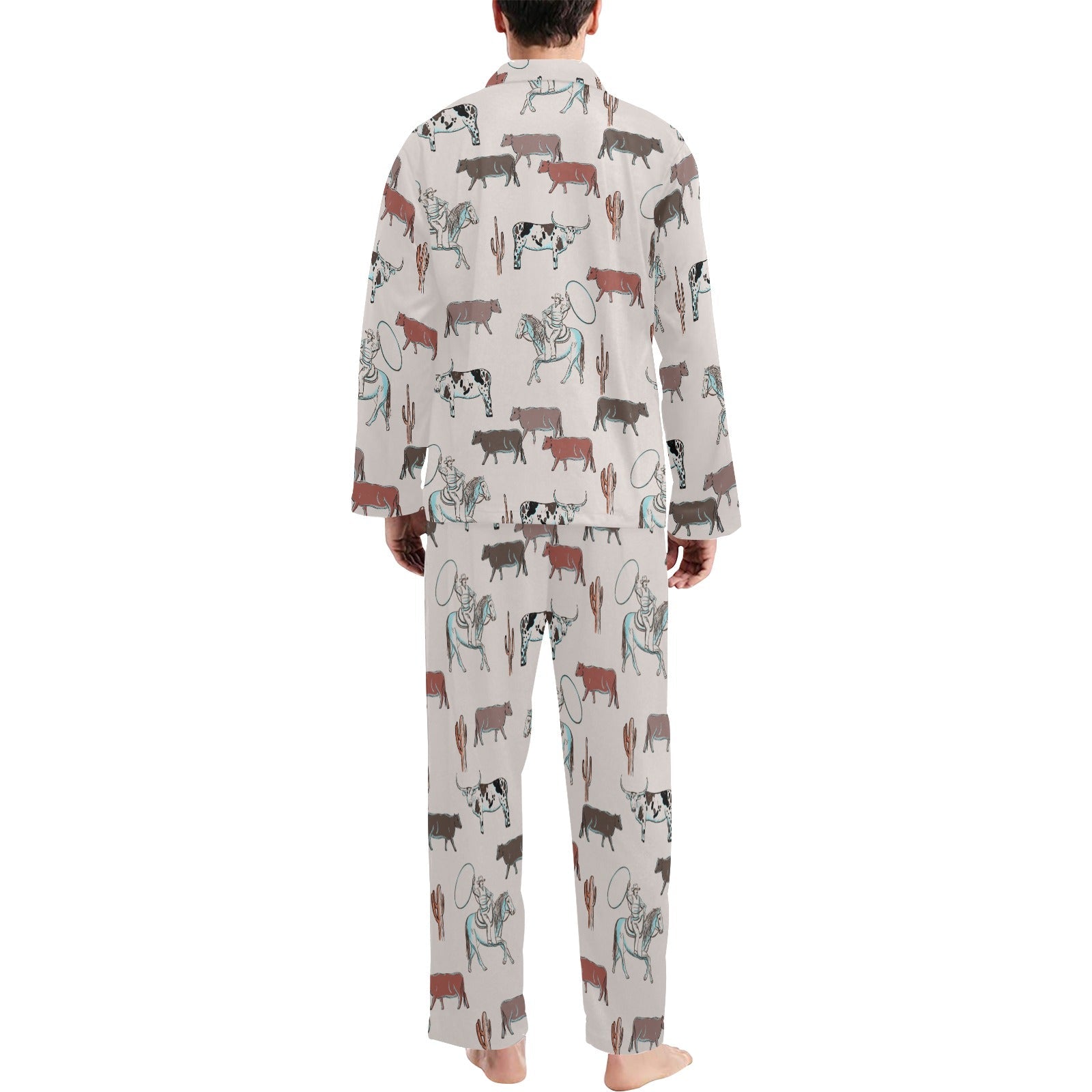 Baha Ranch Cattle Drive Men's Western Pajama Set by Baha Ranch Western Wear - product image 2