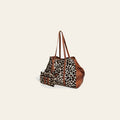 American Darling Hair-On Cowhide Tote Bag Set – Genuine Leather Western Shoulder Purse Matching Pouch, Handmade in Texas