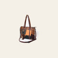 American Darling Leather Tote Bag – Colorful Leather Stripes, Western Style Handbag, Spacious Design