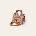 American Darling Hand-Tooled Western Leather Clutch Bag with Floral Carving | Genuine Leather Purse for Everyday & Travel