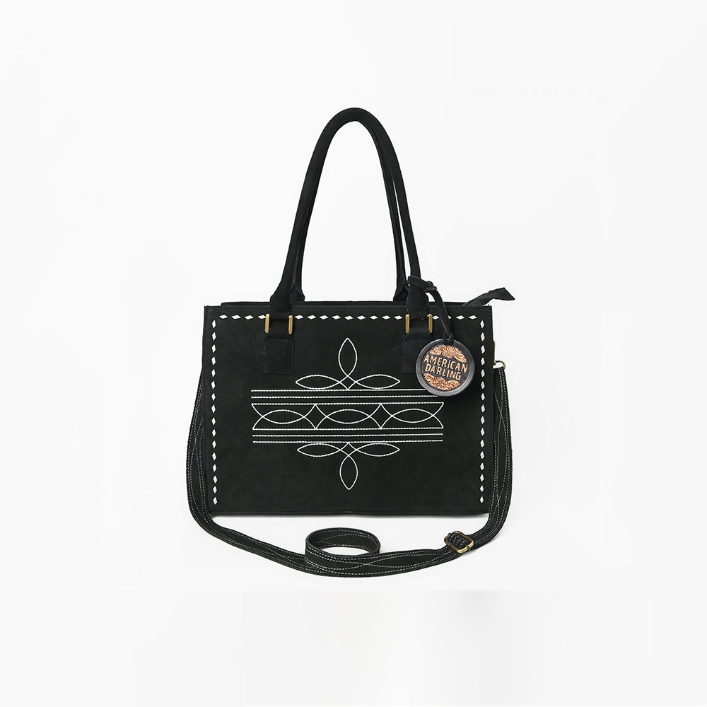 American Darling Tote Genuine Suede Leather Women Bag Western Handbag Purse | Travel Bags College Casual
