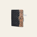 American Darling Genuine Leather Hand-Tooled Floral Quilted Portfolio Bag for Business & Travel - 12.5in X 9.5in
