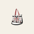 American Darling Tote Bag, Genuine Vegetable-Tanned Leather, Rivets Embossed Western Purse for Women