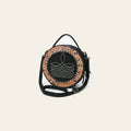 American Darling Western Hand-Tooled Floral Canteen Bag Genuine Suede Leather