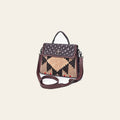 American Darling Messenger Bag, Hand-Woven Saddle Blanket & Quilted Genuine Leather Western Purse with Concho and YKK Zipper