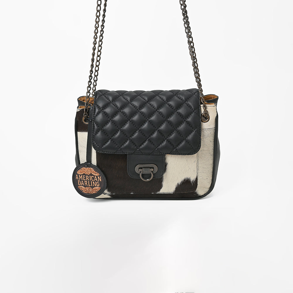 American Darling Cowhide Leather Quilted Western Purse