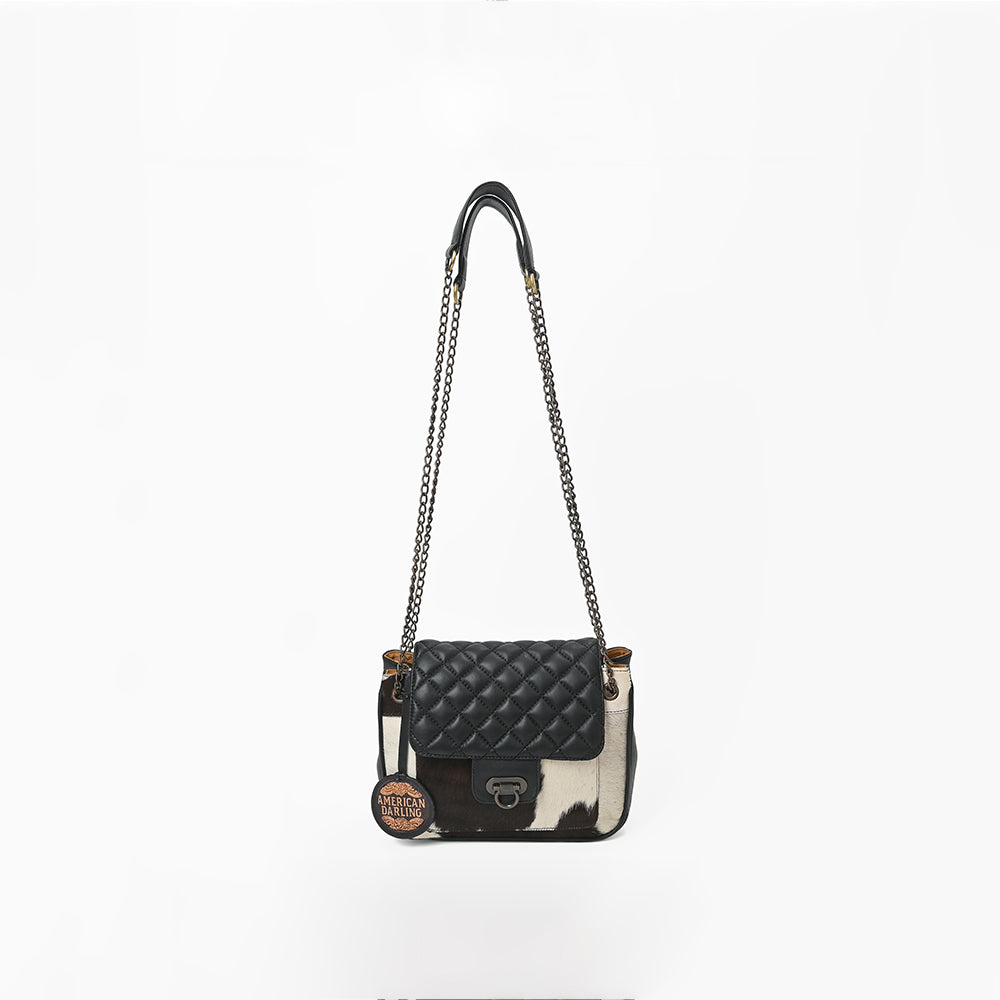 American Darling Cowhide Leather Quilted Western Purse