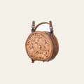 American Darling Canteen Bag Hand Tooled Floral Vegetable Tanned Leather Western Crossbody Purse for Women