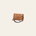American Darling Envelope Bag Handcrafted from Hand Tooled Floral Carved Genuine Leather with YKK Zipper and Large Capacity