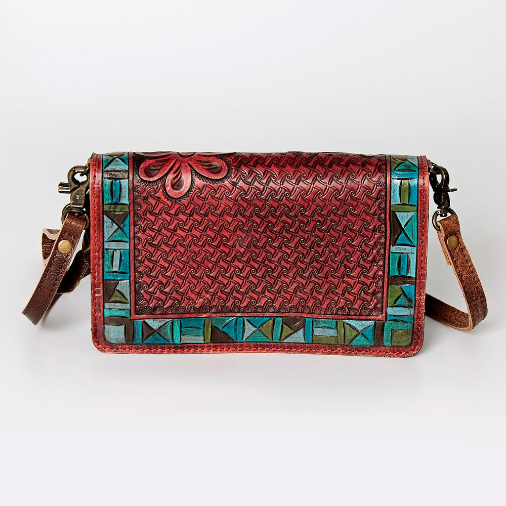 American Darling Organiser Bag Handcrafted from Crocodile Embossed Genuine Leather with YKK Zipper and Detachable Strap
