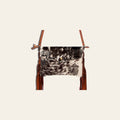 American Darling Wallet Bag, Hair-On Cowhide & Genuine Leather, Western Fringes, Vegetable Tanned Full Grain Leather