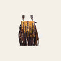 American Darling Wallet Bag Hand Tooled Floral Strap Hair-On Cowhide Leather Crossbody Purse Fringes with YKK Zipper
