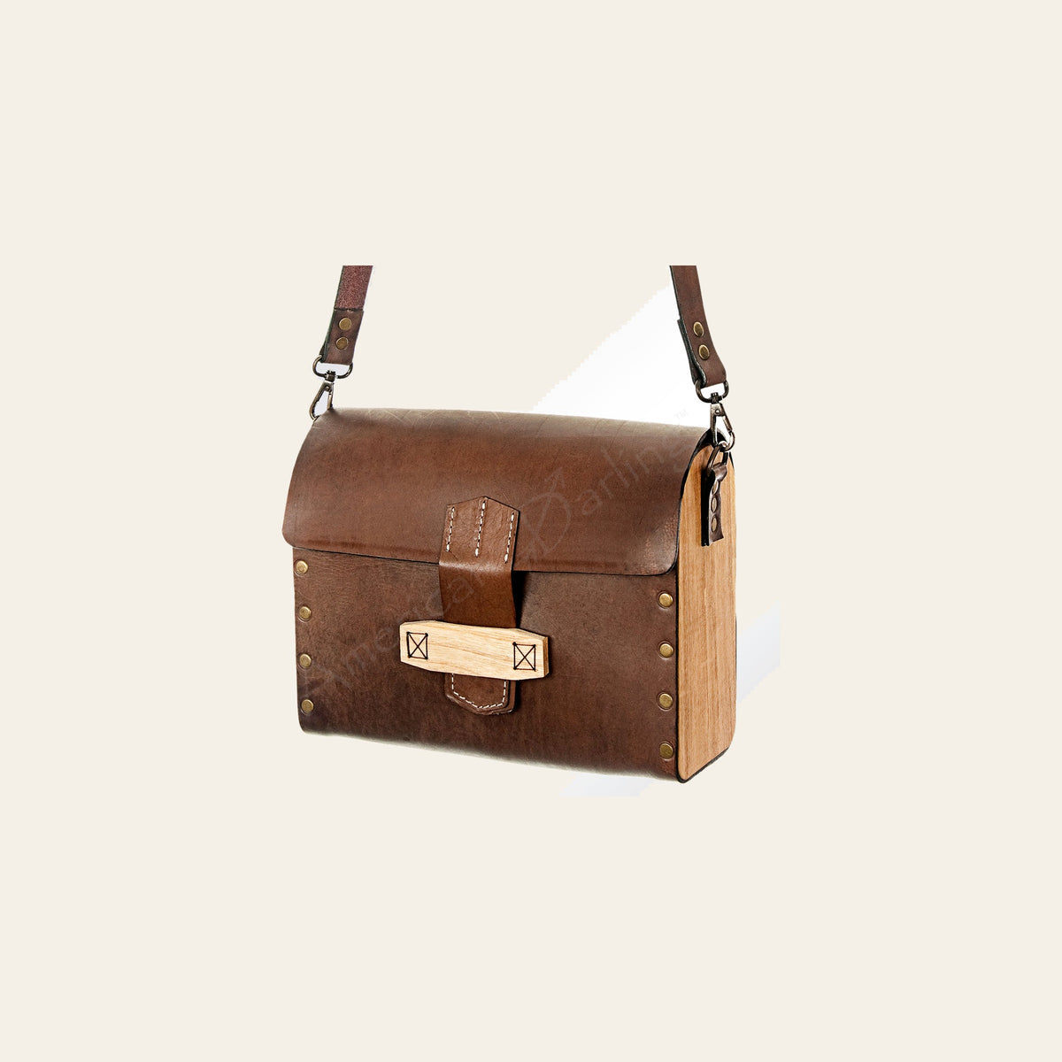 American Darling Cross body Bag Handcrafted Vegetable Tanned Genuine Leather Western Purse with YKK Zipper