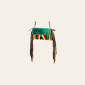 American Darling Small Cross body Bag Hand Woven Saddle Blanket Hair-On Cowhide Western Purse with Fringes and YKK Zipper