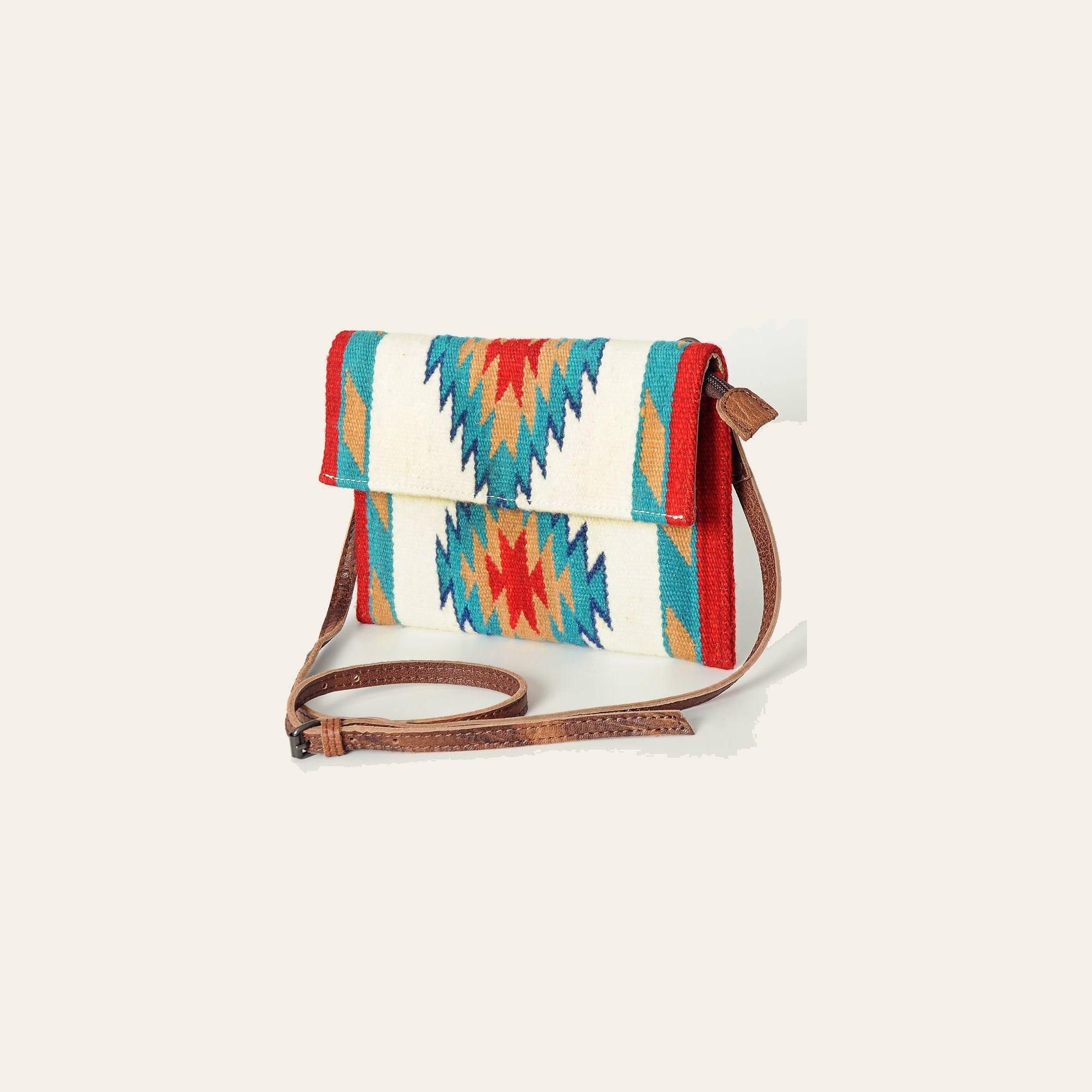 American Darling Small Cross body Bag Hand Woven Saddle Blanket Genuine Leather Western Purse with YKK Zipper