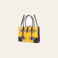 American Darling Tote Bag Hand Woven Saddle Blanket Genuine Leather Western Purse with Tassels and YKK Zipper