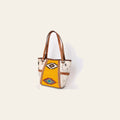 American Darling Tote Bag Hand Tooled Floral Carved Saddle Blanket Genuine Leather Western Purse with YKK Zipper