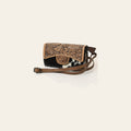 American Darling Wallet Bag Hand Tooled Floral Carved Cowhide Genuine Leather Western Purse with YKK Zipper