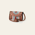 American Darling Envelope Bag, Hand Woven Saddle Blanket & Vegetable-Tanned Leather, Western Small Crossbody Purse