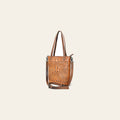 American Darling Western Leather Tote Bag, Crocodile Embossed Full Grain Genuine Leather, Eco-Friendly Handcrafted Purses
