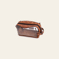 American Darling Toiletry Clear Bag Genuine Leather Hand Tooled Floral Western Purse with YKK Zipper for Women