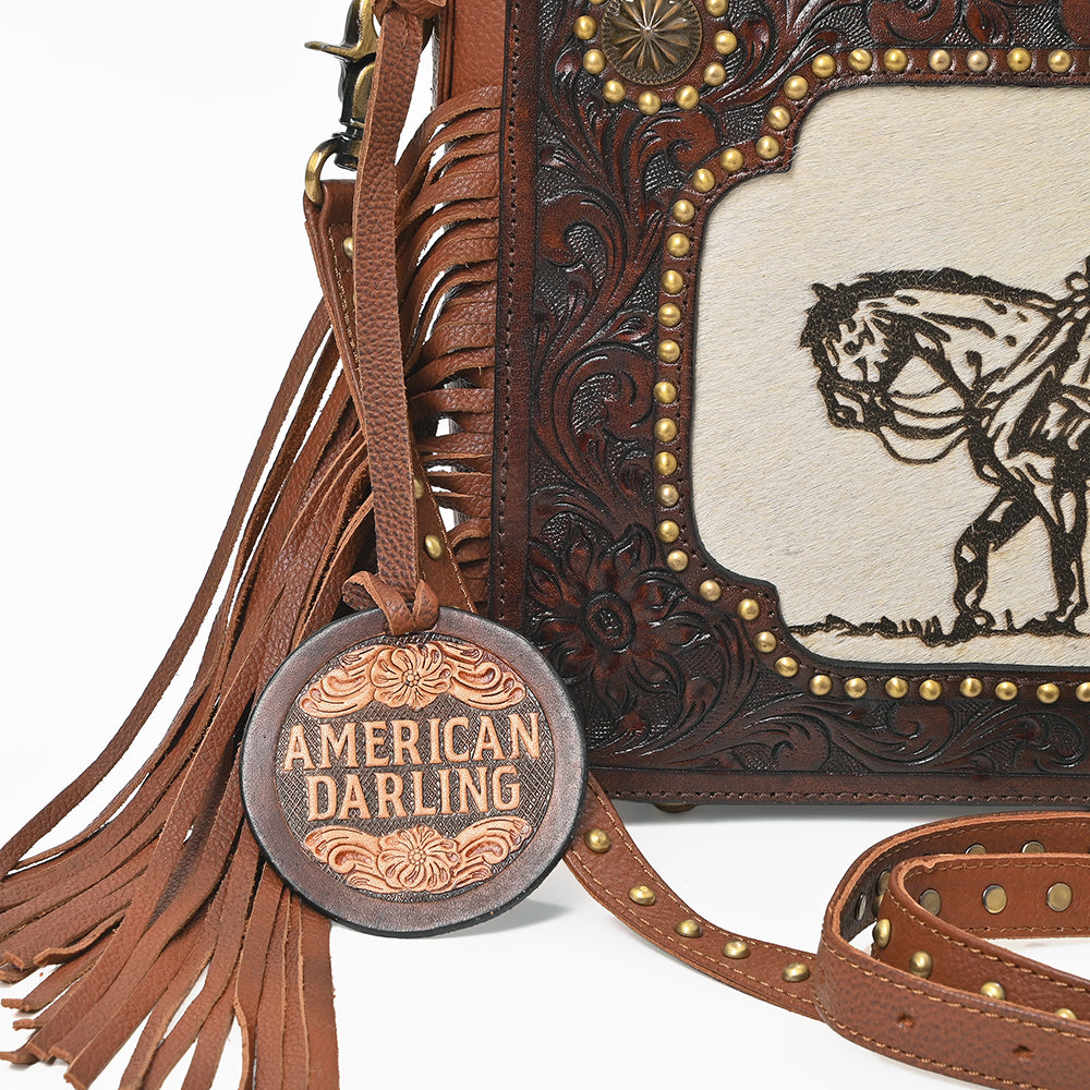 American Darling Hair On Cowhide Rodeo Crossbody Purse