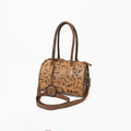 American Darling Hand-Tooled Leather Barrel Speedy Bag – Classic Western Floral Design