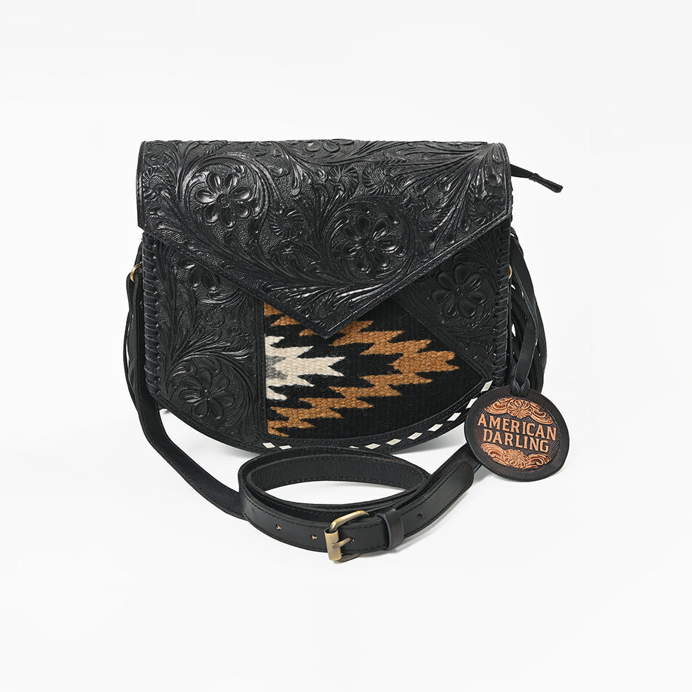 American Darling Western Hair-On Leather Crossbody Purse