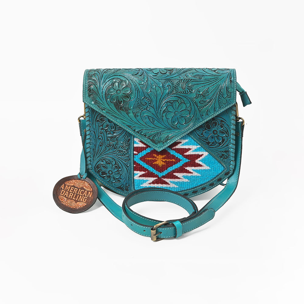 American Darling Western Hair-On Leather Crossbody Purse