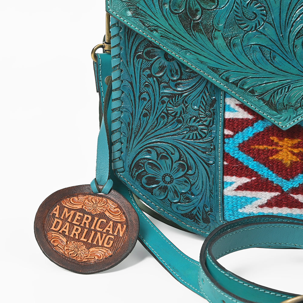 American Darling Western Hair-On Leather Crossbody Purse