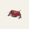 American Darling Hand Tooled Floral Fringed Saddle Blanket Messenger Bag Eco-Friendly Genuine Leather Crossbody YKK Zipper