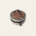 American Darling Jewelry Case for Women - Circular Hand Tooled Floral Carved Leather, Hair-On Cowhide & Buck Stitched Organizer
