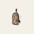 American Darling Hand Tooled Floral Carved Hair-On Cowhide Leather Sling Bag Eco-Friendly Genuine Leather Western Crossbody