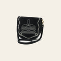 American Darling Genuine Suede Leather Cross body Bag Boot Stitched Embroidery Vegetable-Tanned Western Purse